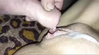 Ejaculation From My Partner on My Little Pussy