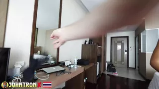 JohnTronX - Once-in-a-lifetime amateur Asian pussy gets driller and creampied in POV