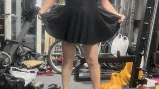 Crossdresser husband playing in stockings and heels. No cumming yet.