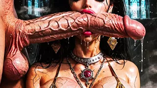 Ai Latina Dungeon Slut Mia Jerks And Sucks A Huge Cock!