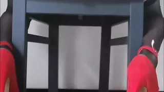 Lingerie, high heels and ass in slow motion