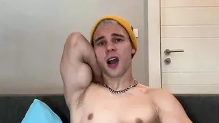 Jerking off my thick cock and flex