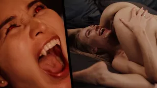 Blonde Bombshell Nancy Ace Grows Fangs! Hot Babes Vampire Porn - Growing Teeth Mesmerizing Fantasy Trailer