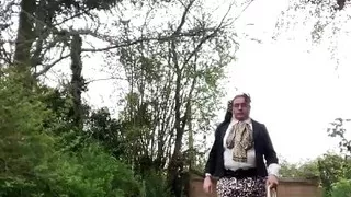 In an outfit with a short leopard skirt for an evening out