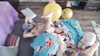 Sensual Massage of a Hot Couple with Oil on the Body.