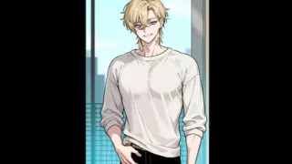 You and your guys caress each other's erect dicks