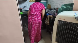 Boy behind Indian sex scene shakes his cock in front of girls