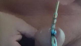 Sissy fucks her dick