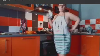 Live cooking meat pancakes