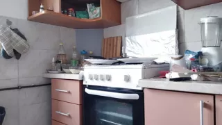 Sexy Stepmom Naked in the Kitchen, Latina Hairy Pussy, Big Tits, Big Ass