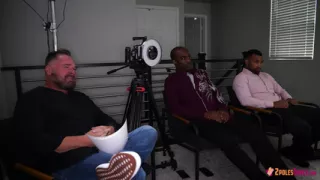 MILF Gets Ready to Have Her Pussy Stretched Out by 2 BBC's