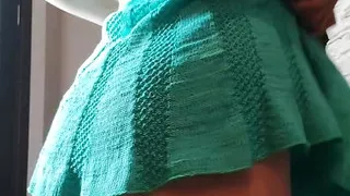 I Didn't Have Time to Cum While Masturbating When the Doorbell Rang.