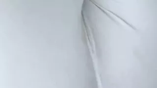 Cum Through White Nike Leggings Using a Vibrator Bullet