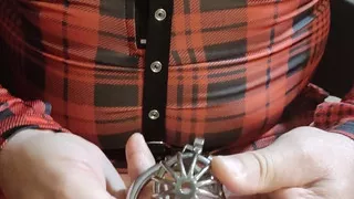 Wife films her cuckold eating his own cum