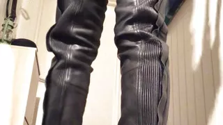 Femboy equestrian in her leather chaps