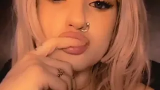 Bunnygirl Wearing Nothing but Cute See-through Panties While Touching Herself