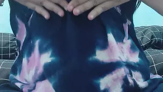 Lonely village girl at home