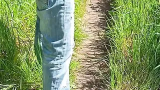 Real behind the scenes outdoor deepthroat blowjob