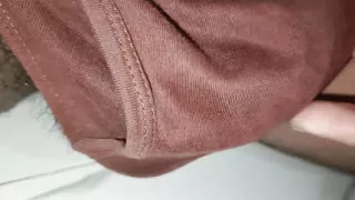 I'm having fun with my penis while drinking tea.