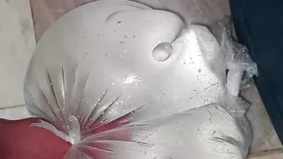 Horny Anal Masturbation Alone in the Bathroom - Real Toy Play????