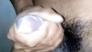 Intense Orgasm Cum Inside Condom