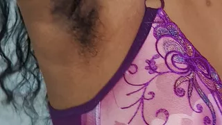 Stepsister dress changing and hairy armpit show