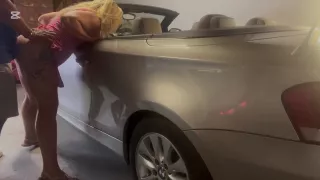 Neighbour Caught Me In Garage And Fucked Me Over Car