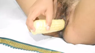 Creamy Cone Deep Inside My Pussy - Intense Food Insertion Play