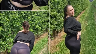 Pissing in nature and satisfying my lust.