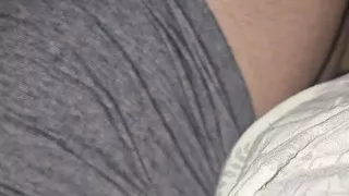 Step mom has amazing legs in bed with horny step son