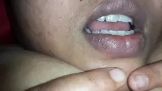 Indian BBW Chubby MILF with Her Boyfriend Blowjob Mouth Fuck & Tits Fuck