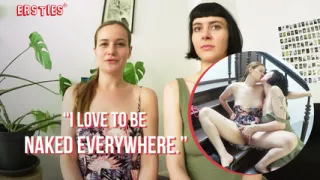 Ersties - Sally & Delfine Have Hot Lesbian Sex in the Hallway