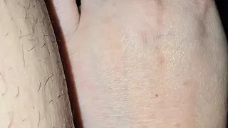 Oh my gosh step mom pulled out step son dick for handjob