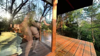 MY HUSBAND'S STEP-BROTHER takes me to the CABIN to FUCK like savages in NATURE