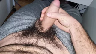 Furry jerking in socks and pants in the cold