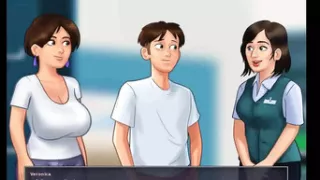 Summertime saga: hot sexy MILF with big milky tits ep 79