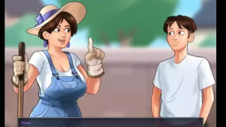 Summertime saga: the MILF from the garden and the guys from the park ep 75