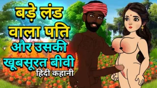 Husband and wife fucked in tomato field, big tits and big black cock.