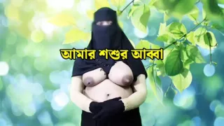 Indian hot sexy wife having romance with father-in-law at night