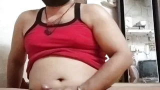 Desi man listening bhojpuri music and jerking in public