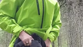 Milf Julie squirts in the woods