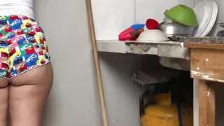 Fucked in the Kitchen in Exchange for Washing the Dishes