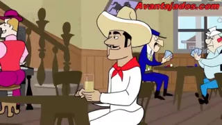Gay Porn Cartoon The Cowboy and His Gang