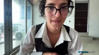 An unexpected gift for my stepsister and a comforting blowjob!