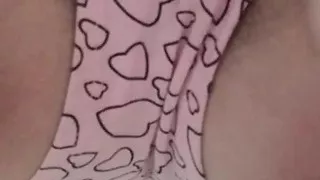 I masturbate my hairy pussy under the table in class