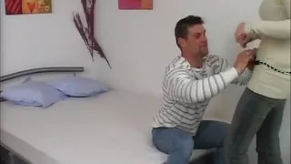 Incredible German brunette is chosen as a porn actress because of her skills as a horny slut