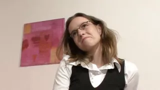 This scandalous teen wants to be a porn actress and masturbates with a sex toy in front of the camera