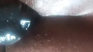 Watch my asshole getting stretched by a big black dildo
