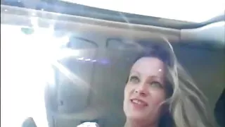 Scandalous German next door masturbates in front of the spotlight