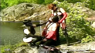 2 Norwegian mistresses dominate a kinky slave